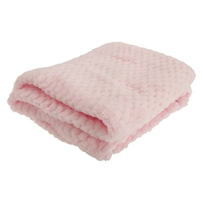 Image of Baby Boys/Girls Supersoft Waffle Textured Blanket (75 x 90cm) (Pink)