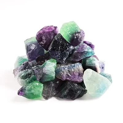 Image of Nvzi Rainbow Flourite Crystals, Crystals and Healing Stones, Rocks for Tumbling, Raw Bulk, Amathesis Crystal, Calcite Crystal Decoration, Wicca, Reiki, Chakra Energy(460G)