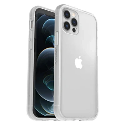 Image of OtterBox Sleek Series Case, Shockproof, Drop proof, Ultra Slim, Protective Thin Tested to Military Standard, No Retail Packaging, Clear, iPhone 12 / Pro