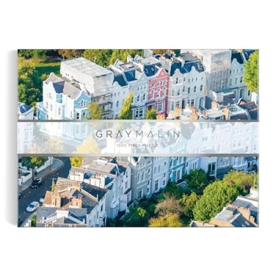 Image of Galison Gray Malin Notting Hill 1000 Piece Puzzle with Dreamy Springtime Photography of Iconic English Neighborhood From Au Parc Artwork