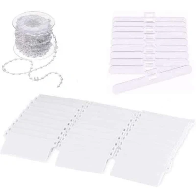Image of Vertical Blind 89mm Bottom Weights Top Hangers and Chain Repair KIT (30)