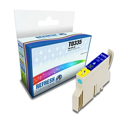 Image of Refresh Cartridges Compatible Ink Cartridge Replacement for Epson T0335 (Light Cyan)