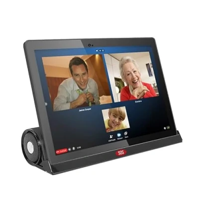 Image of Lipa F50 seniors Tablet for the elderly With docking station 10.1 inch 4G SIM Android 13 SOS emergency button GPS Big keys, loud sound FM radio Google Playstore