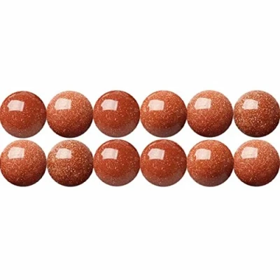 Image of Golden Sandstone Small Size 4mm Beads for DIY Jewellery Making Sold by One Strand 15 Inch APX 92 Pcs