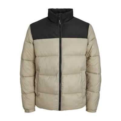 Image of Jack &amp; Jones Jjetoby Puffer Collar SN Winter jacket, Men&#039;s, Size: XXL, Crockery