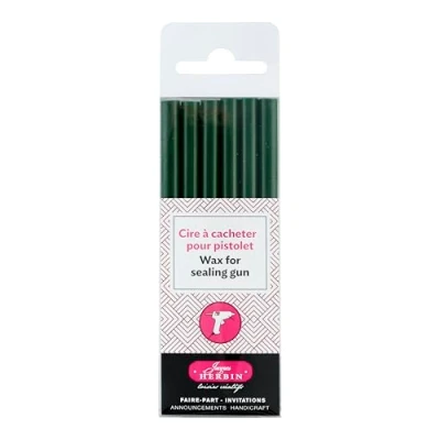 Image of Herbin 35830T Pack of 6 special wax sticks for Was Guns, Dark Green