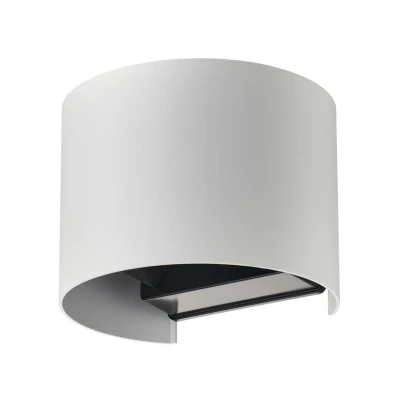 Image of Lindby Smart LED outdoor wall lamp Dara white round CCT RGB Tuya