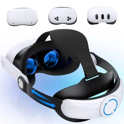 Image of Head Strap for Meta Quest 3/3S/Meta 2, VR Headset Elite Replacement Oculus 3/3S/2 Accessories, Pressure Reduce Headstrap