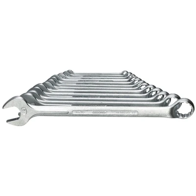 Image of GEDORE 12 pc. Combination Spanner set, AF 6 19 mm, Offset, Bi hex, UD profile, 1 B 0112
