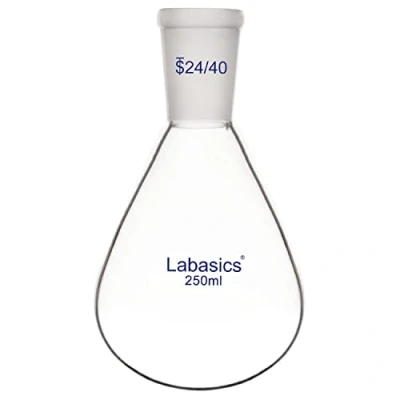 Image of Labasics Borosilicate Glass Single Neck Recovery Flask Rotary Evaporator Flask, with 24/40 Outer Joint, 250 ml
