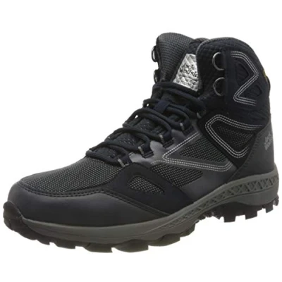 Image of Jack Wolfskin Men&#039;s Downhill Texapore Mid M Walking Shoe, Dark Blue/Grey, UK 9