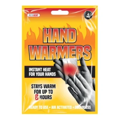 Image of InstaHeat Hand Warmers, Air Activated Instant Pocket or Glove Heat Packs 4 Pack