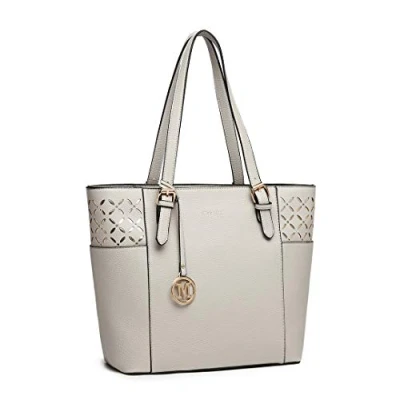 Image of Miss Lulu Top Handle Bag for Women Daily Shoulder Bags Totes Cut Out Design Handbag