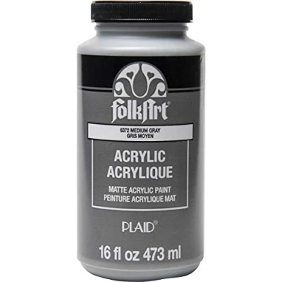 Image of Medium Gray Folkart 16oz