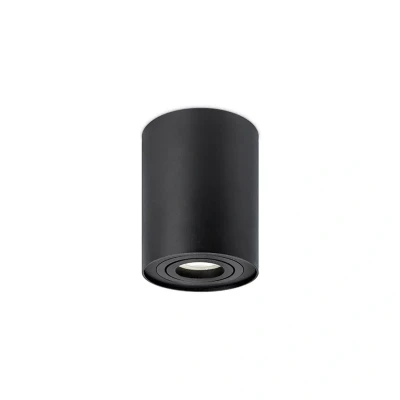 Image of Round Surface Mount Tiliable GU10 Downlight Black JCC