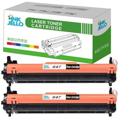 Image of Inkjello 047 Toner Cartridge Replacement for Canon i SENSYS LBP112 LBP113w MF112 MF113w Black (2 Pack)