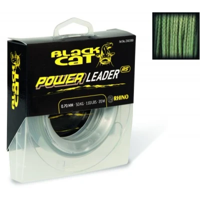 Image of Black Cat Power Leader 0,7mm 50kg/110lb 20m Braided fishing line
