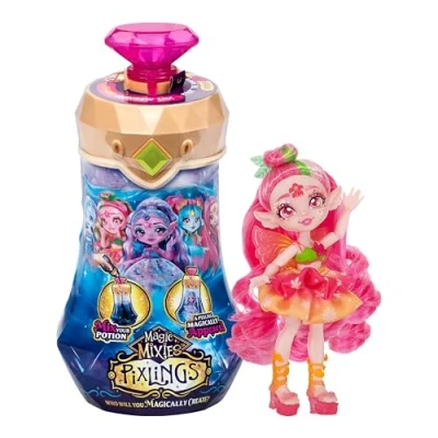Image of Magic Mixies Pixlings. Create And Mix A Potion That Magically Reveals Beautiful 6.5&quot; Pixling Doll Inside Bottle Who Will You