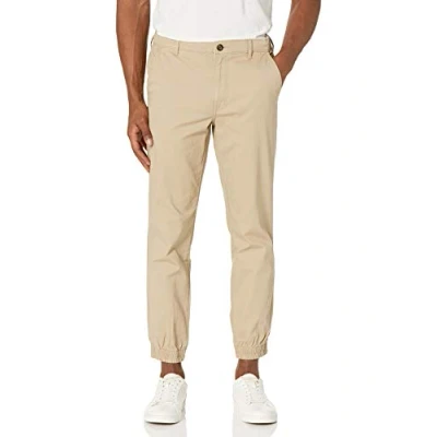 Image of Amazon Essentials Men&#039;s Slim Fit Chino Joggers, Khaki Brown, XS