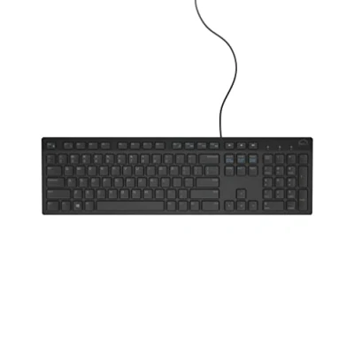 Image of Genuine Original Dell USB Keyboard KB216 BLACK , Nice and Slim QWERTY NORDIC Layout for DANISH SWEDISH FINNISH NORWEGIAN Languages, P/N : NRR4C