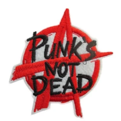 Image of Patch punk not dead 9x8.5cm Anarchy Rock Roll logo