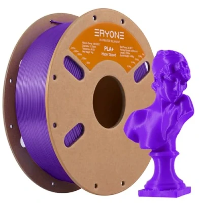 Image of ERYONE High Speed Filament PLA+ 1.75mm +/ 0.03mm, 3D Printing PLA Pro Fit Most FDM Printer, 1kg (2.2LBS) / Spool, Purple
