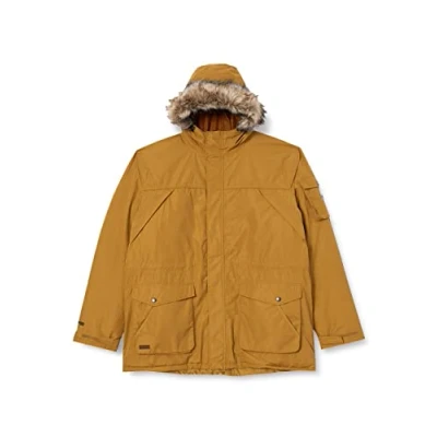 Image of Regatta Salinger II Waterproof Breathable Taped Seams Insulated Taffeta Lining Hooded with Removable Faux Fur Trim Jacket Bronze Mist, M