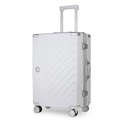 Image of JLY 100% Polycarbonate Zipperless Luggage, Double TSA Locks Suitcase 24 inch Hardside 4 Spinner Wheels, Aluminium Alloy Handle, Flight Checked Travel Case.