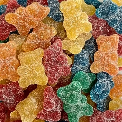 Image of Giant Fizzy Bears 700g Re Sealable Pouch by The Gourmet Sweet Company