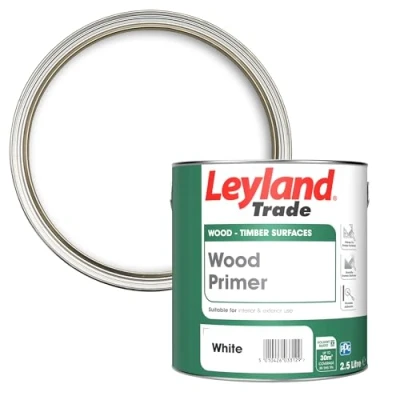 Image of Leyland Trade Wood Primer White 2.5L