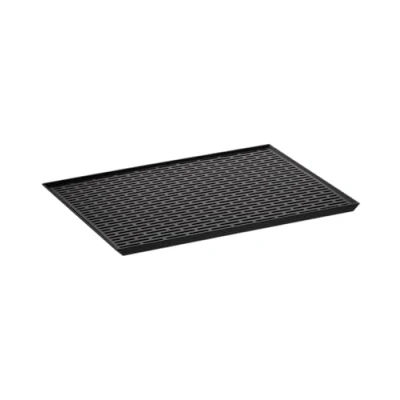 Image of Yamazaki 3329 TOWER Glass &amp; Mug Drainer Wide, black, ABS Resin, Minimalist, 42.5 x 30.7 1.5 cm
