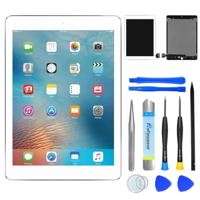 Image of NB+ Touch Screen LCD Replacement For iPad Pro 9.7 inch A1673 A1674 A1675 2016 Display Unit Digitizer Front Glass Panel White with Tools(White)