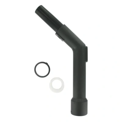 Image of Universal High Quality Plastic Bent End for Electrolux/ Dirt Devil/ Nilfisk/ Numatic/ Vax, 32 mm, Black