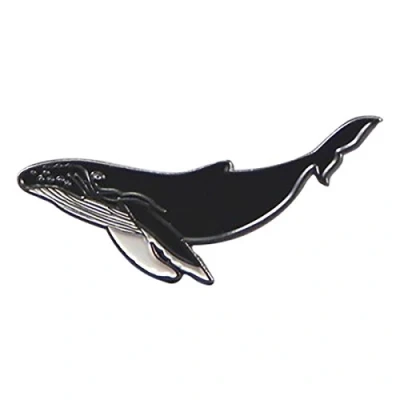 Image of Humpback Whale Ocean Sealife Metal Enamelled Pin Badge Lapel XJKB11 46
