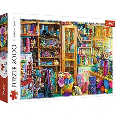 Image of Trefl TR27113 Katzenparadies 2000 pieces, premium quality, for adults and children aged 12 over Jigsaw Puzzle, Multicoloured, Die Klänge der Musik