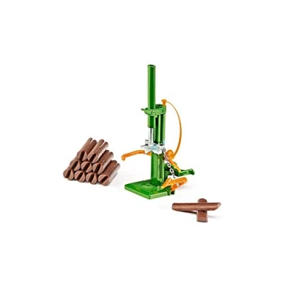 Image of siku 2468, Wood Splitter, 1:32, Metal/Plastic, Green, Incl. 10 plastic tree trunks