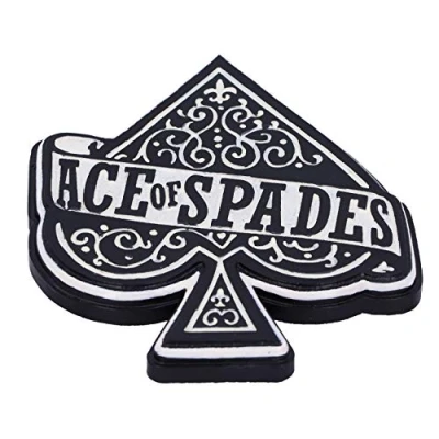 Image of Nemesis Now Officially Licensed Set of Four Motorhead Ace Spades Resin Coasters, Black, 12.5cm