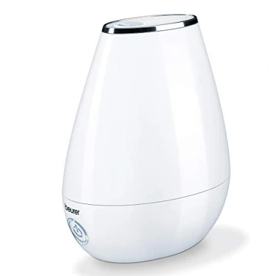 Image of Beurer LB37 2 in 1 Essential Oil Diffuser &amp; air Humidifier Aromatherapy and ultrasonic vaporiser with Night Mode auto Shut Off Quiet Energy Saving Incl.15 Aroma Pads White 68114
