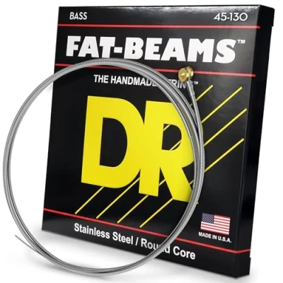 Image of DR Strings FAT BEAM Bass Guitar (FB5 130),Silver