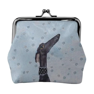 Image of Coin Purse,Purses Wallet Change Pouch Purse Mini Wallets for Women Girls Greyhound Love