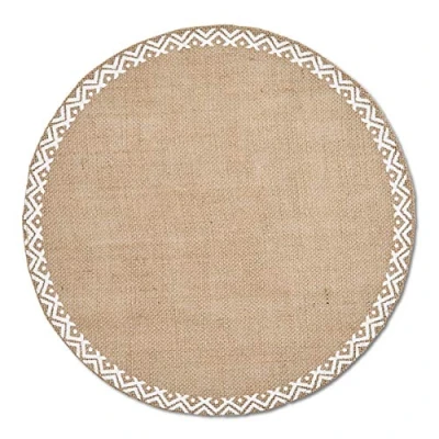 Image of ZELLER PRESENT SCHÖNER LEBEN. PRAKTISCH WOHNEN. Ethnic Linen Placemat Natural