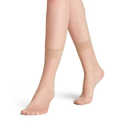 Image of FALKE Women&#039;s Seidenglatt 15 DEN W SO Sheer Plain 1 Pair Socks, Skin colour (Crystal 4409), 5.5 8