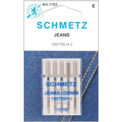 Image of Euro Notions Jean and Denim Machine Needles, Multi Colour, 9.39 x 6.85 0.25 cm
