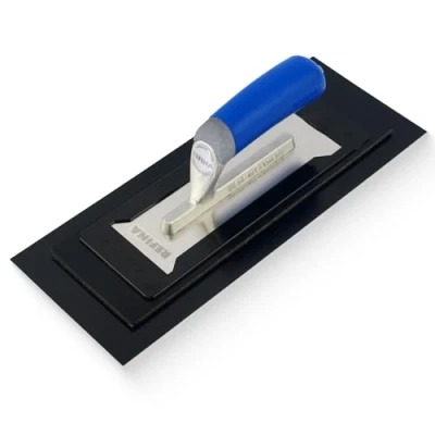 Image of REFINA PLAZIFLEX Plastering Trowel 14&quot; x 5.5&quot; (350mm 140mm) 1mm Foam Backed Plaster Lightweight Interchangeable Tools for Gypsum &amp; Skim Coat