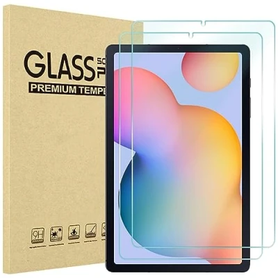 Image of ProCase Screen Protector for Galaxy Tab S6 Lite 10.4 2024 2022 2020(SM P620/P625/P613/P619/P615/P610), HD Clear 9H Hardness Tempered Glass Film Guard 2 Pack