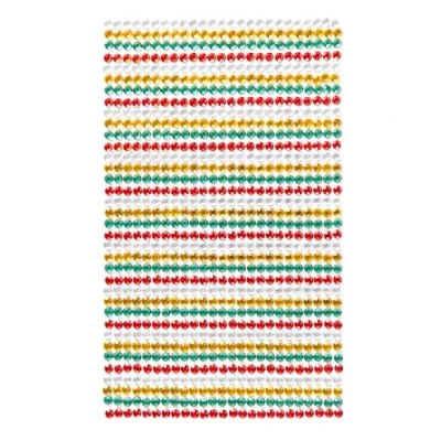Image of Baker Ross EF980 Festive Self Adhesive Gemstones Value Pack for Kids&#039; Christmas Crafts and Art Projects, Cards, Party Bags, Decorations (Pack of 900)