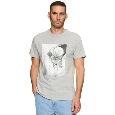 Image of Mister Tee Men&#039;s MT2515 Ballin 2.0 T Shirt, Heather Grey, M