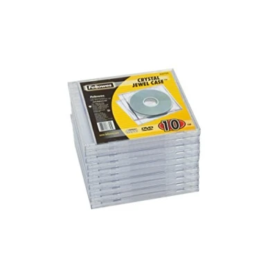 Image of Fellowes Jewel Case Empty Cases Pack of 10 Transparent