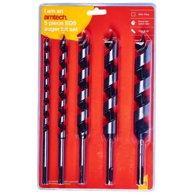 Image of Amtech F1375 5 Piece SDS Auger Drill bit Set (230mm Length)