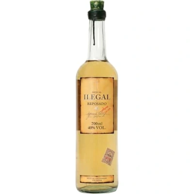 Image of Ilegal Reposado Mezcal, Double Distilled Spirit Made With 100% Espadin Agave and Aged in Ex Bourbon Barrels, 40% ABV, 70cl / 700ml